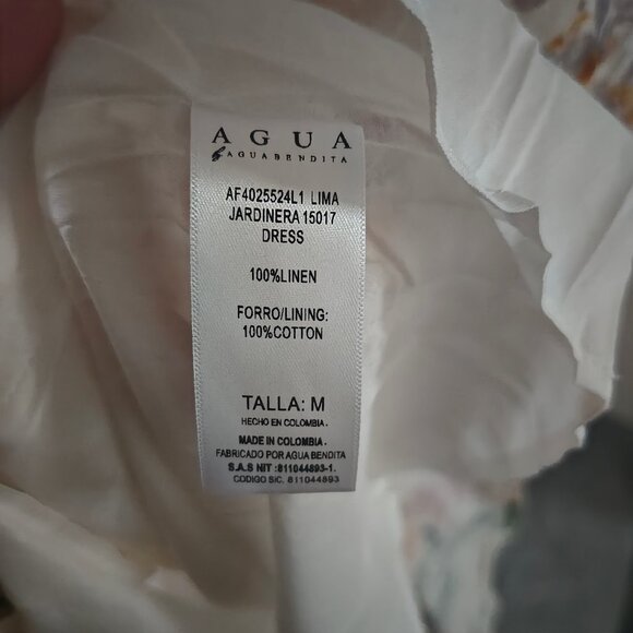 Agua By Agua Bendita lima jardiniera' floral-print linen maxi dress - Picture 12 of 13